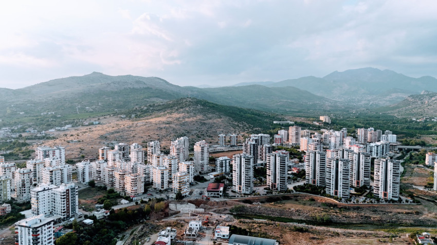 Kozan üniversite tarafı kuşbakışı