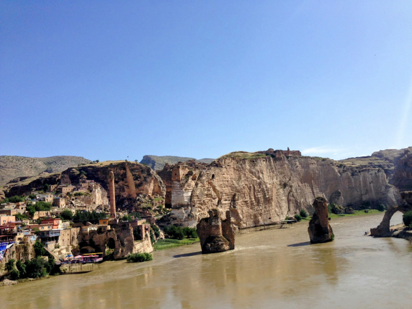 Tarihi Hasankeyf şehrinden görüntü