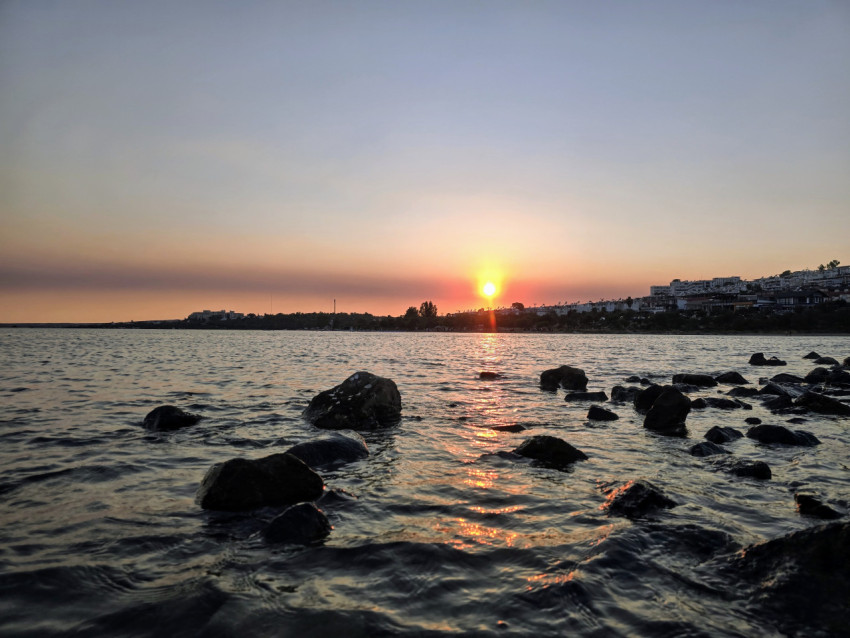 Gün batımı ve deniz